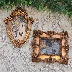 Mini Picasso And Klimt Art In Small Baroque Frames 