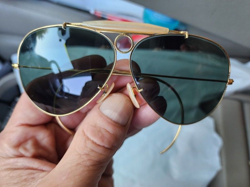 B&L RayBan Aviator/Shooting Glasses Vintage 80s Excellent