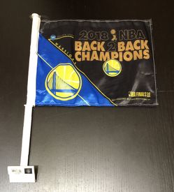 Golden State Warriors Back 2 Back Champions Car Flag