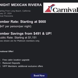 7 Night Mexican Rivera Cruise 