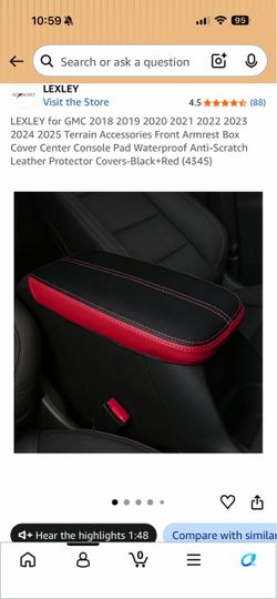 Arm rest covers for 2018-2025 GMC Terrain
