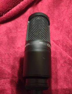 Black Condenser Studio Microphone