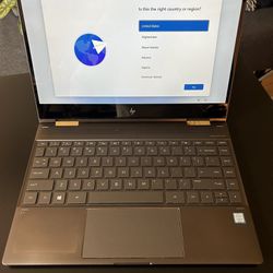 HP Spectre X360 13” Laptop 2018