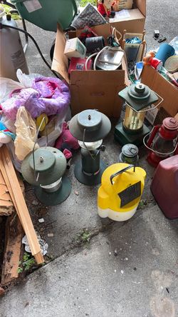 Lot of Vintage Camping Lanterns