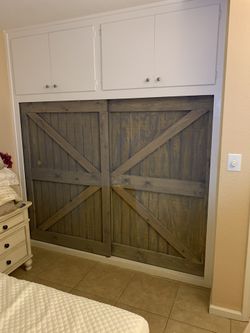 48” Rustic barn doors for closets
