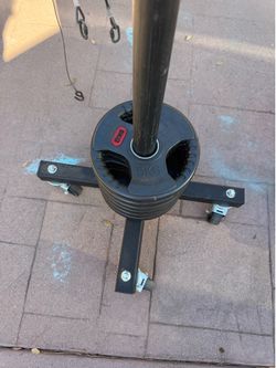 Rolling Weight Plate Tree with 5kg Plates