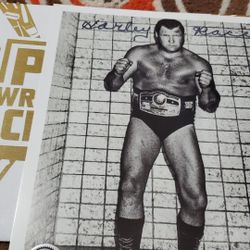 8 x 10 Autographed Photo of WWE Wrestling Superstar Harley Race