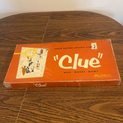 Clue Board Game 1956