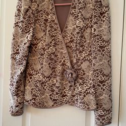 Jessica McClintock Formal Wear, Size Small, New, Champagne Color.