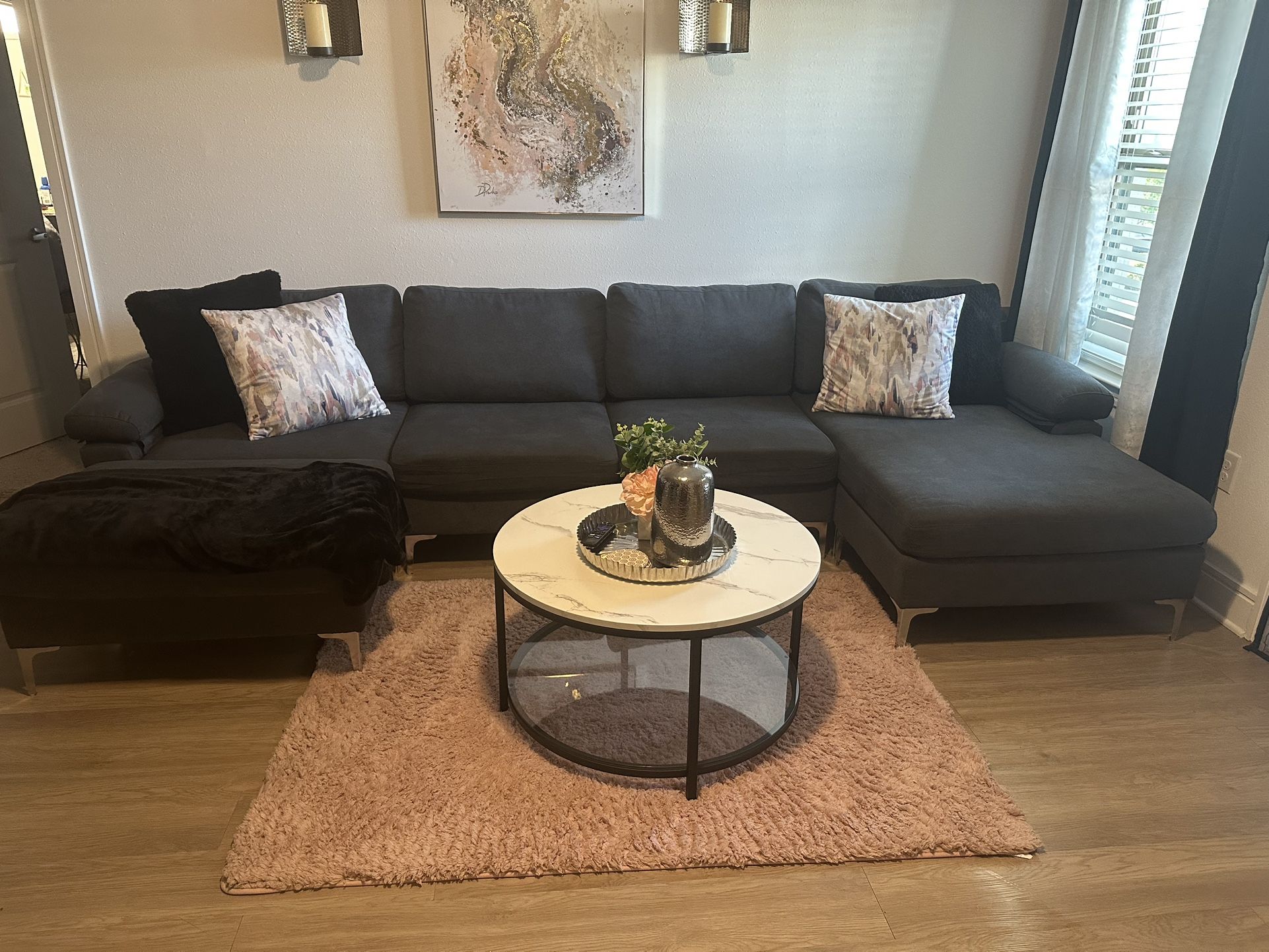 Gray Sectional 