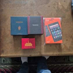 Christmas Decorations & Brand New Kindle Fire HD8