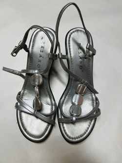 Silver wedges / high heels