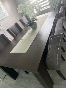 Dining room set 7 pcs table and chairs
