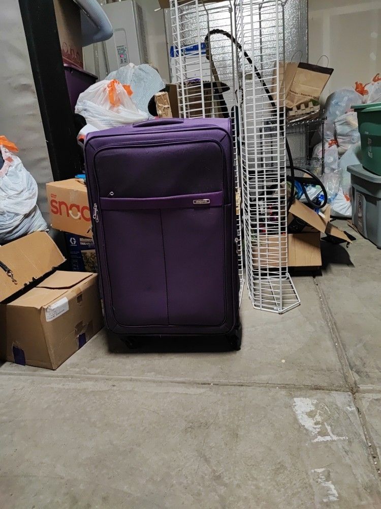 Full Size Soft Purple Suitcase