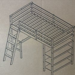 Twin Loft Bed With Built In Desk