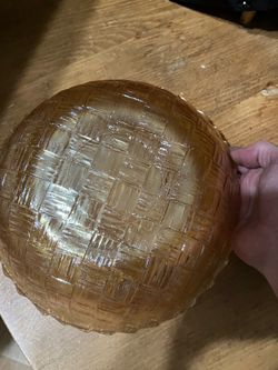 Carnival glass bowl