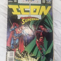 DC COMICS, Icon Vs. Superman #16 1994 Worlds Collide