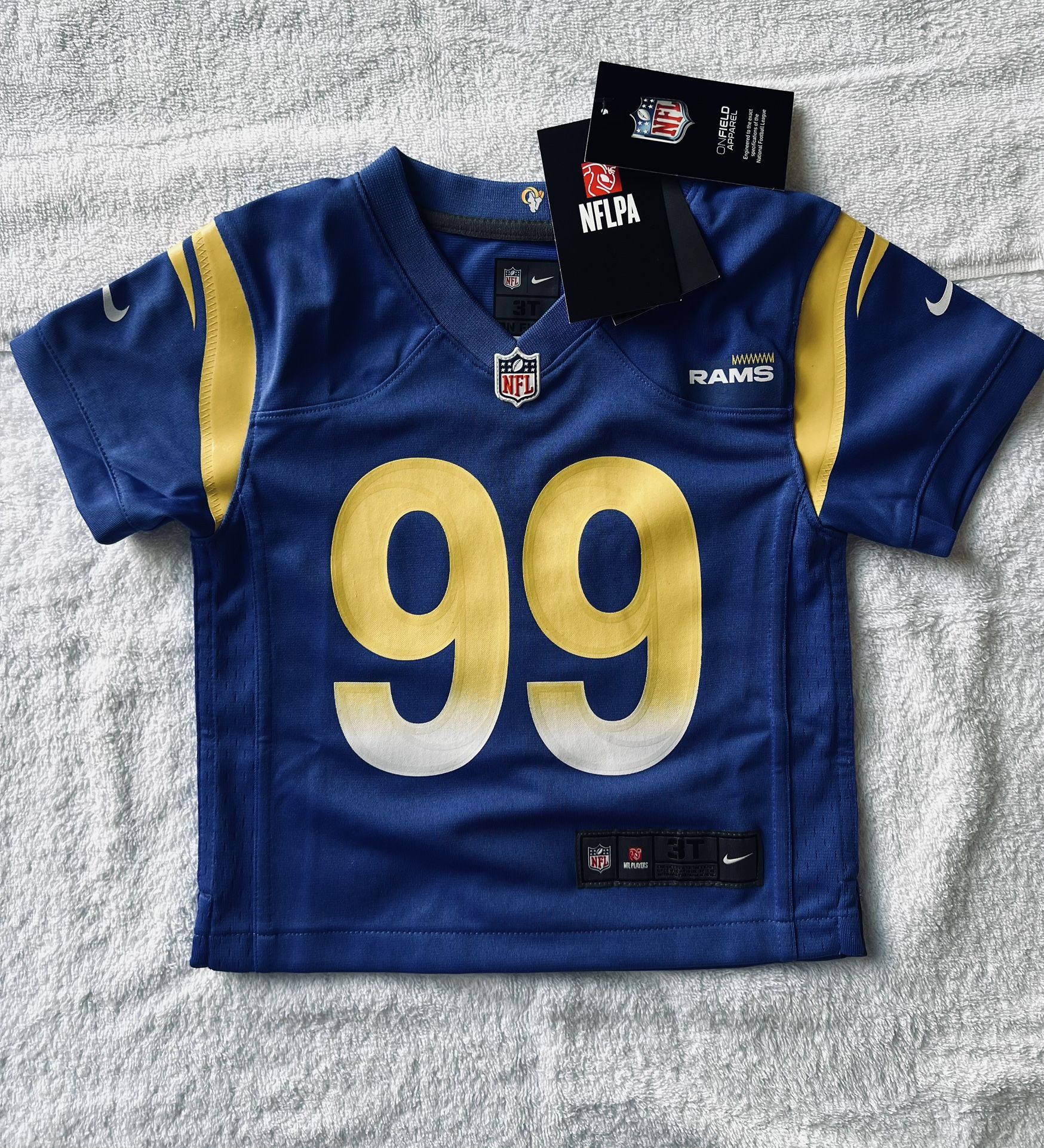 NEW LA Rams Aaron Donald Jersey PICK SIZE 3T Youth Large Los Angeles Hall of Fame
