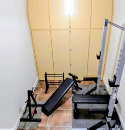 Squat Rack + Gym Equipment Bundle