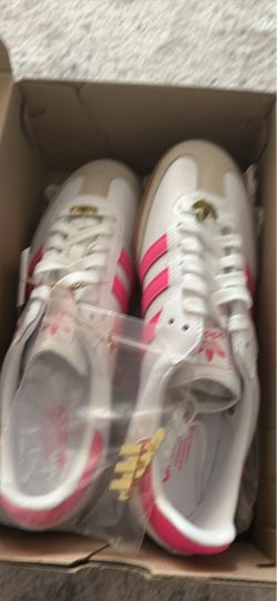 Adidas Samba Sneakers White Pink Gold
