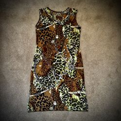 Sleeveless Cowl Neck Stretch Dress