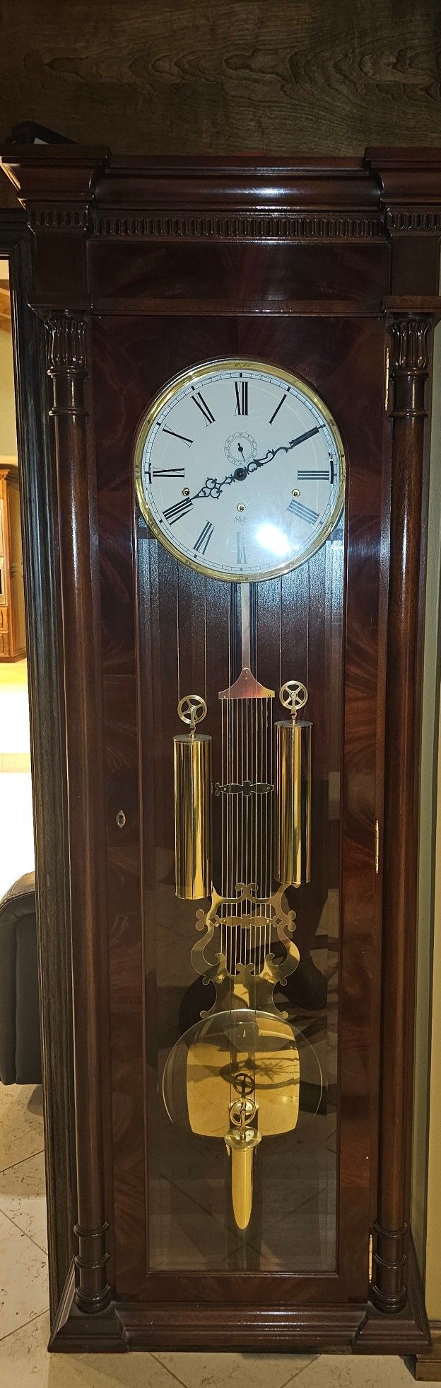 sligh 743-1  wellington wall grandfather clock