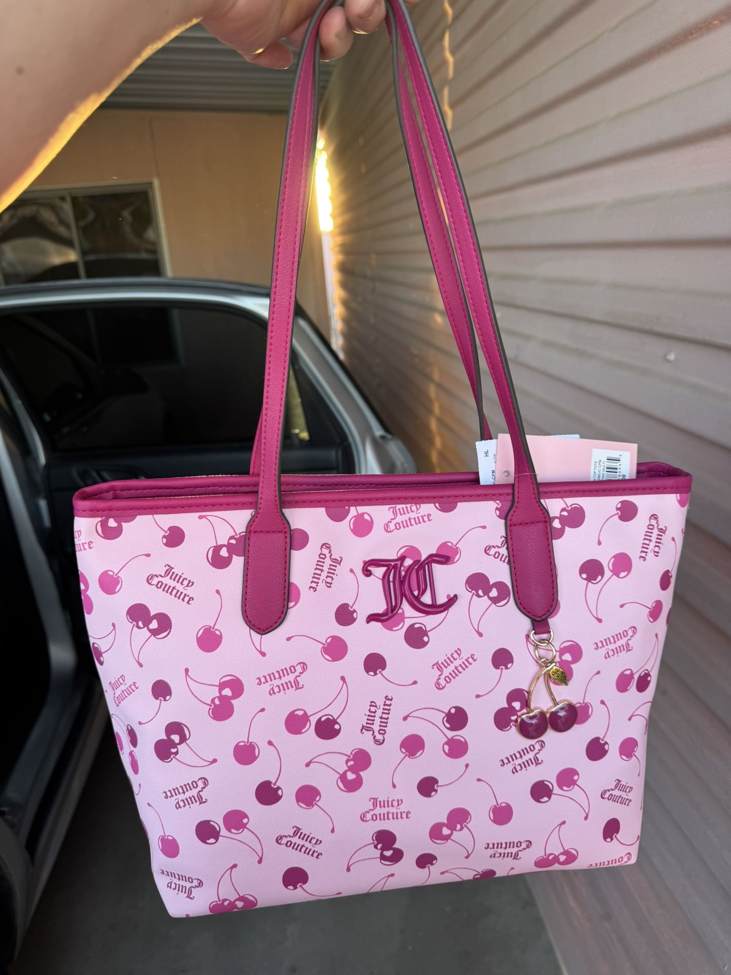 Juicy Couture Light Pink Cherry On Top Tote🍒
