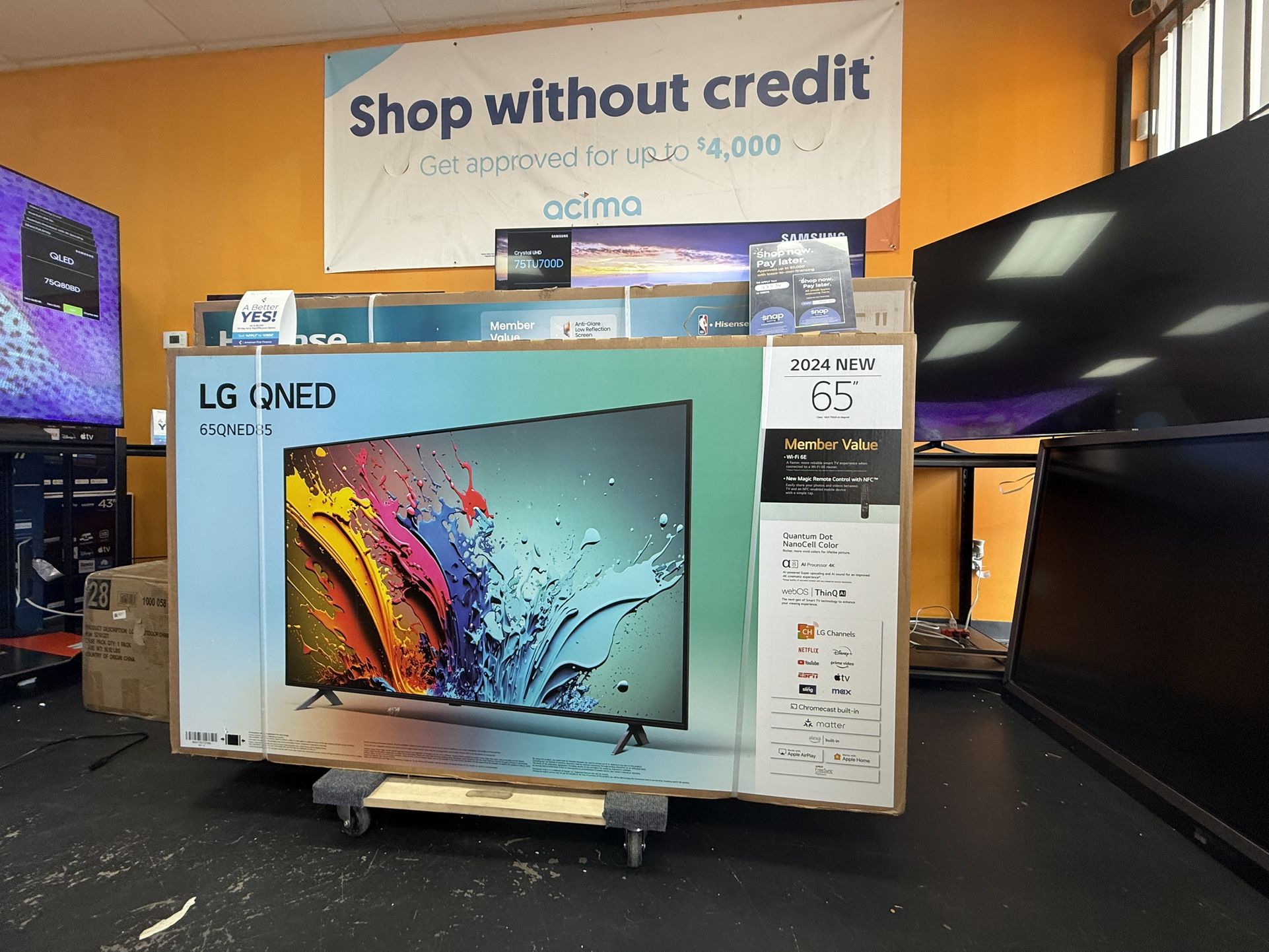 65”LG MINI LED 4K SMART TV QNED85