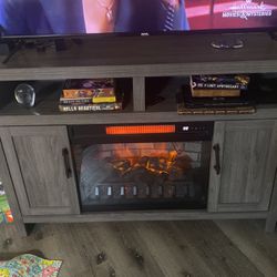 Fire Place Hold 55 Inch Tv