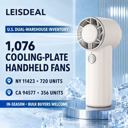 IN-SEASON U.S. DUAL-WAREHOUSE INVENTORY | 1,076 COOLING-PLATE HANDHELD FANS