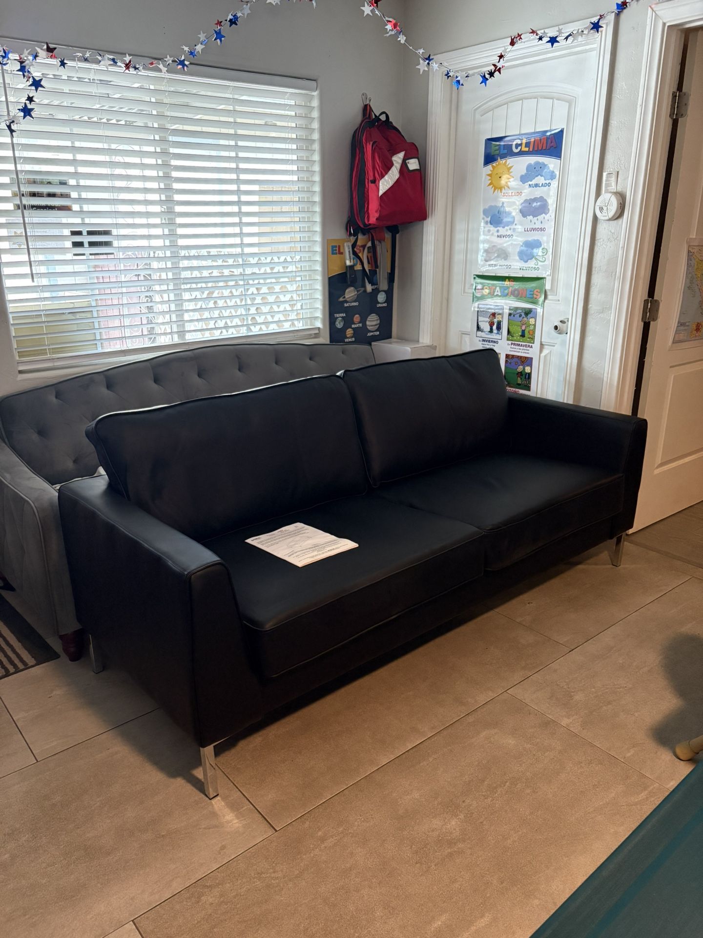 NEW Black Sofa