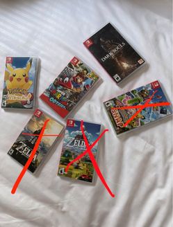 Switch games Mint condition