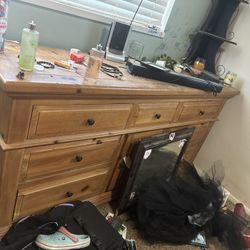 Real wood dresser