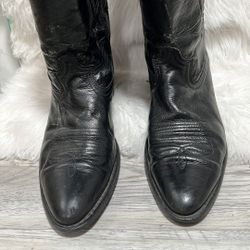 Rare Vintage 70s 80s Dingo Black Urban Cowboy Country Western Boots Mens Sz 10 D