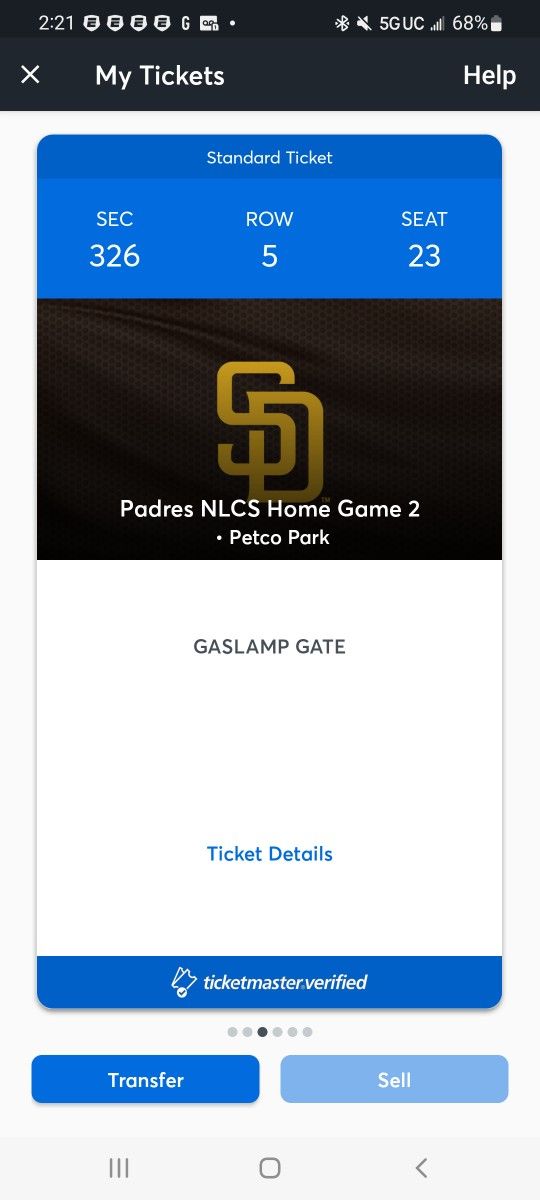 Padres Tix NLCS 19 Oct (Piggyback Seats) 1 or 2