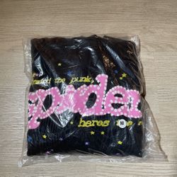 Spider Hoodie Pink V2 Size Medium Mens
