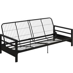 DHP Miles Metal Futon Frame Black