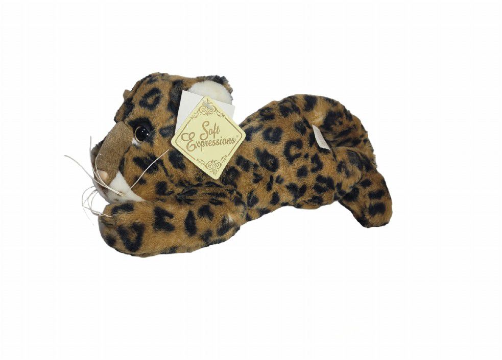 Vintage Dan Dee Rattle Leopard Cub 13" Plush Soft Toy Stuffed Animal NWT 