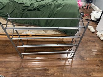 Metal shoe rack