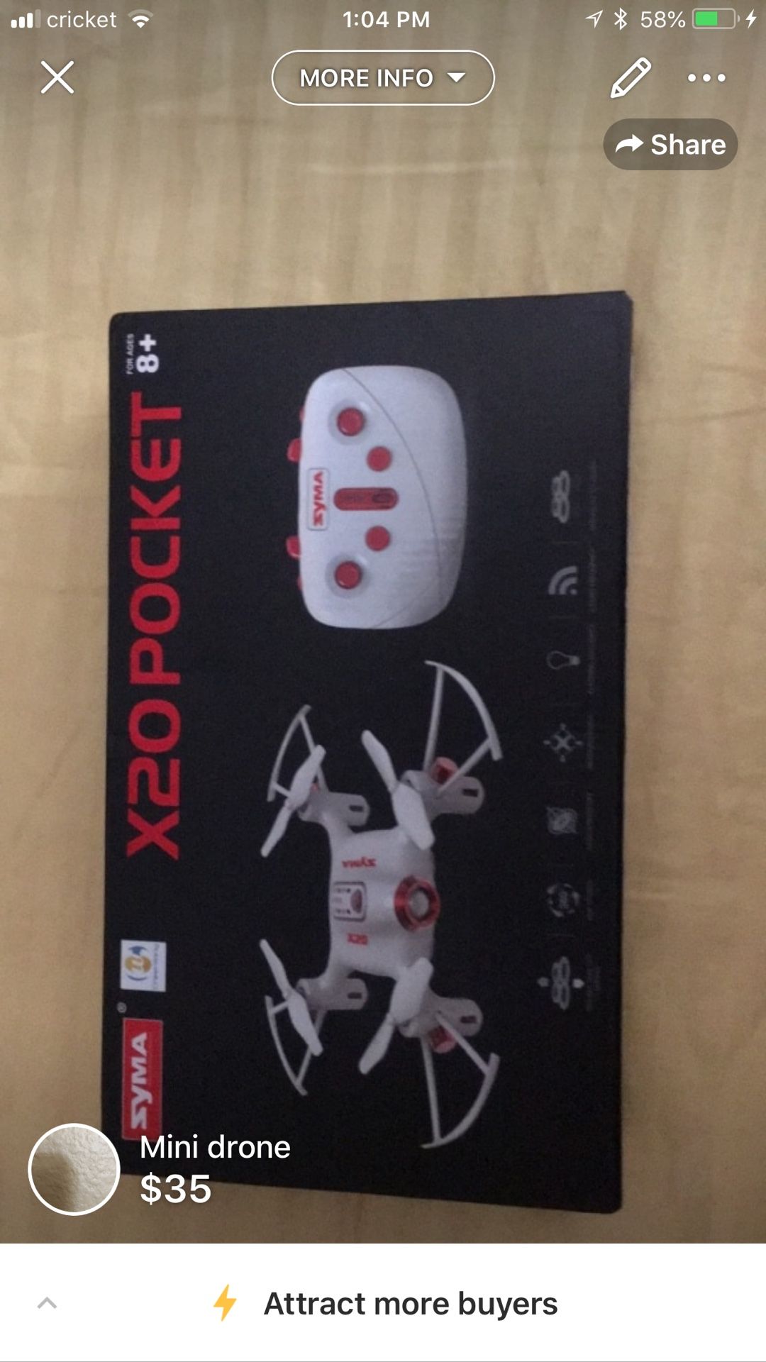 Brand new mini drone in box; never opened.