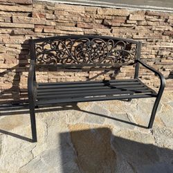 Metal Outdoor Bench 