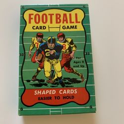 FOOTBALL CARD GAME from the 1960’s by WARREN BUILT RITE..EXCELLENT CONDITION w/Open Box