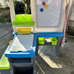 Step2 Kids Art Center Activity Table With Bench