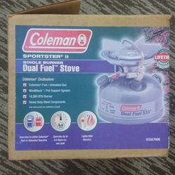 Coleman duel fuel single burner
