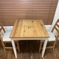 Wooden Table + Chairs