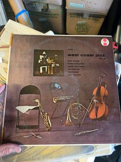 Vintage jazz vinyl record with chet baker