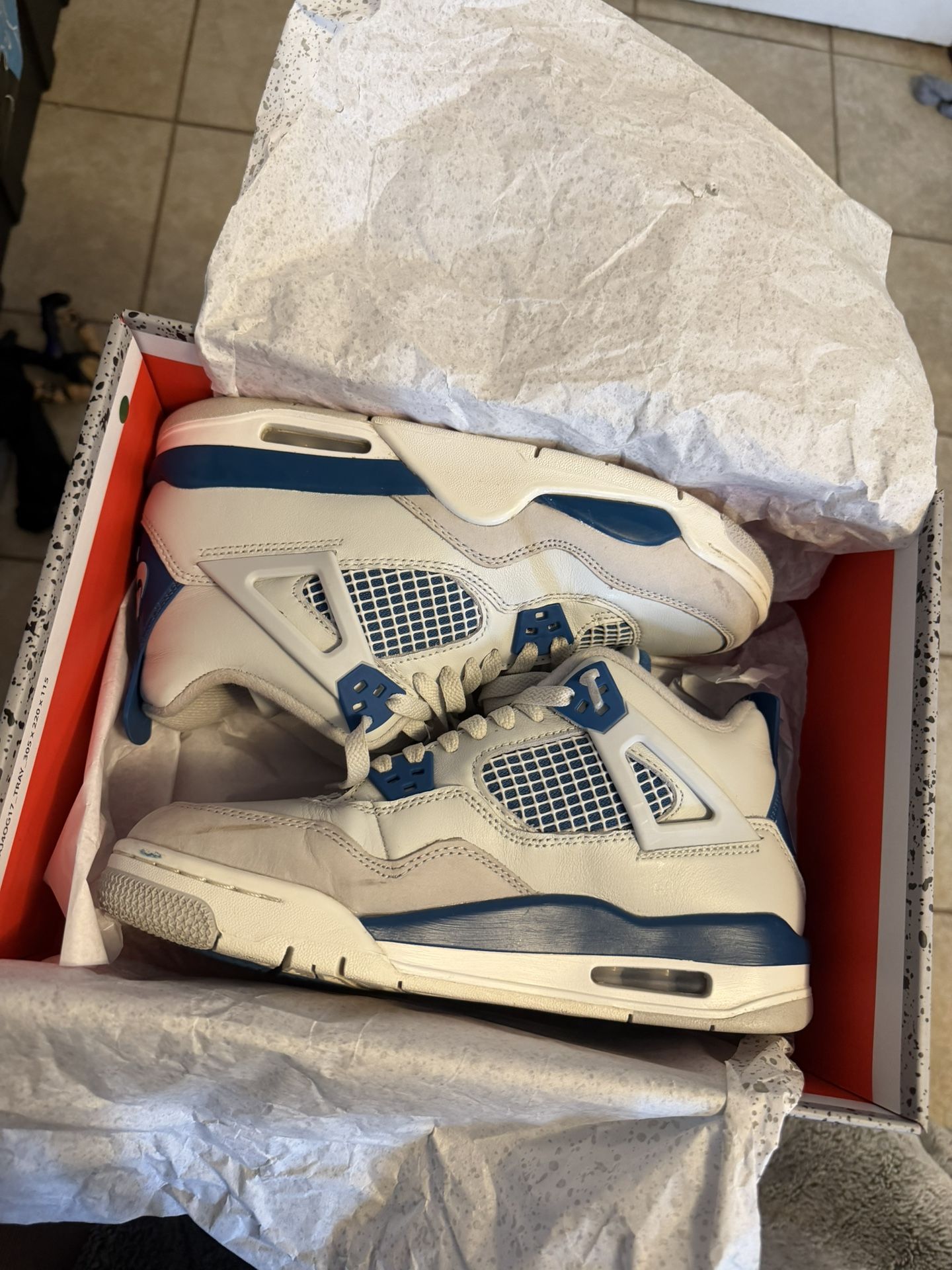 Jordan 4 Military Blues 6.5y