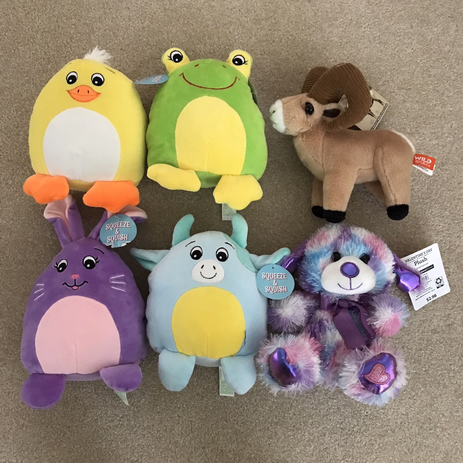 Brand New Stuffed Animals Plushies Plush Toys Lot 