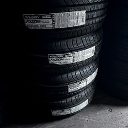 SET OF FOUR NEW TIRES 235/60/16 FUZION INCLUDING MOUNT AND BALANCE ASK ME FOR SIZES AND BRANDS 