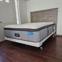 On Sale!!Queen Box Spring And Bed Frame